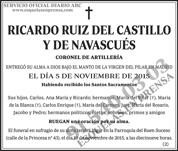 Ricardo Ruiz del Castillo y de Navascués